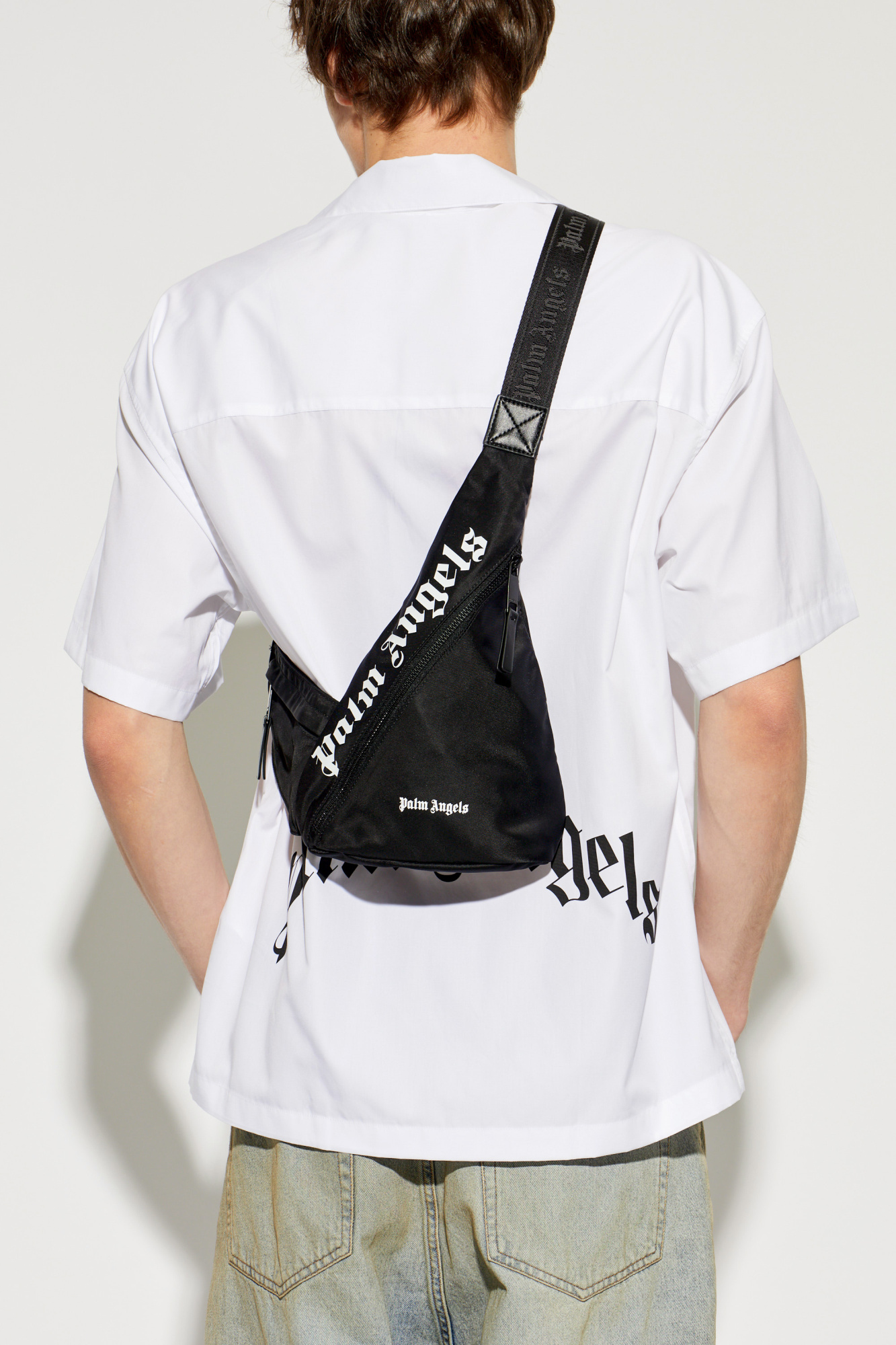 Black Bag with logo Palm Angels - Vitkac France